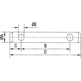 Bolț tirant central 25x175mm gopart
