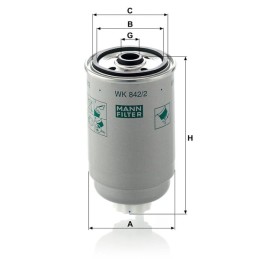 Filtru de combustibil de rezervă