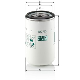 Filtru de combustibil de rezervă