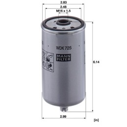 Filtru de combustibil de rezervă