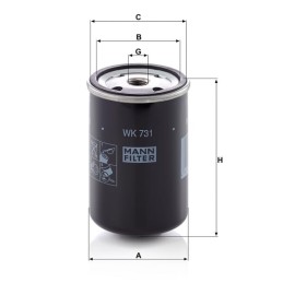 Filtru de combustibil de rezervă