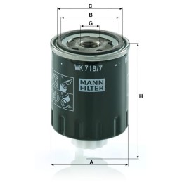 Filtru de combustibil de rezervă