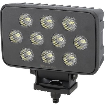 Lampă de lucru LED, 100W, 8950lm, dreptunghiulară, 12/24V, alb, 150x112x52.7mm mufă Deutsch, flux, 20 LED-uri
