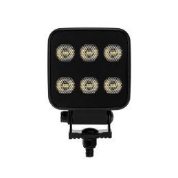 Lampă de lucru LED, 60W, 6600lm, pătrat, 12/24V, alb, 92x109.5x51.1mm mufă Deutsch, rază largă, 12LED's