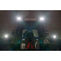 Lampă de lucru LED 40W 4000lm dreptunghiulară albă 152x75x108mm mufă Deutsch Wide flood, 8 LED's, Kramp