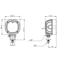 Lampă de lucru LED 54W 7200lm