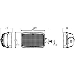 Lampă de lucru LED, 90W, 6000lm