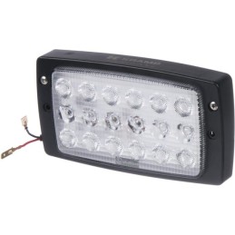 Lampă de lucru LED 27W 3375lm dreptunghiulară 10-30V albă 182,5x48x101,5mm tip combo mufă AMP 18 LED-uri Kramp