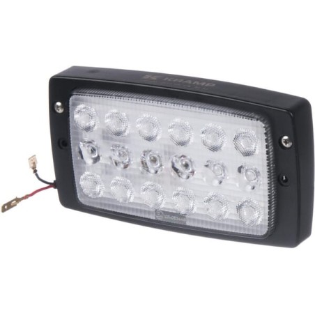 Lampă de lucru LED 27W 3375lm dreptunghiulară 10-30V albă 182,5x48x101,5mm tip combo mufă AMP 18 LED-uri Kramp
