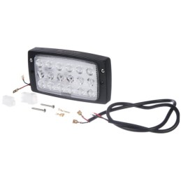 Lampă de lucru LED 27W 3375lm dreptunghiulară 10-30V albă 182,5x48x101,5mm tip combo mufă AMP 18 LED-uri Kramp