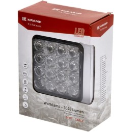 Lampă de lucru LED 25W 3040lm pătrată 10/30V 108x48x108mm tip spot 16 LED-uri Kramp