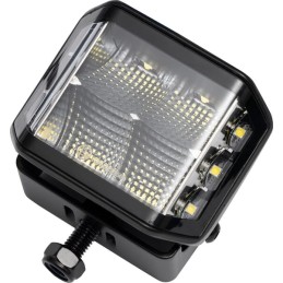 Lampă de lucru LED, 70W, 5060 lm, pătrat, 12/24V, alb, 53.7x75.5x32.3mm Deutsch plug, Flood, 10LED's