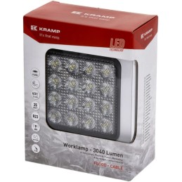 Lampă de lucru LED 25W 3040lm pătrată 10/30V 108x48x108mm tip flood 16 LED-uri Kramp