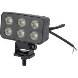 Lampă de lucru LED, 60W, 4630lm, dreptunghiulară, 12/24V, albă, 115x65x47mm mufă Deutsch, flux, 12 LED-uri