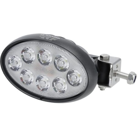 Lampă de lucru LED, 56W, 5320lm, oval, 10/30V, 160x129x68mm, mufă Deutsch, Spot, 8 LED-uri