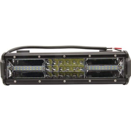 Bară lumini de lucru LED 81W 7290lm dreptunghiulară 12/24V albă 301,8x89mm cablu combo 54 LED-uri Kramp