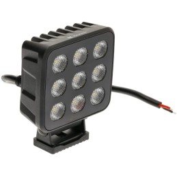 Lampă de lucru LED, 90W, 6800lm, pătrat, 12/24V, alb, 108x120.7x52.7mm mufă Deutsch, flux, 18 LED-uri