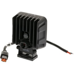 Lampă de lucru LED, 90W, 6800lm, pătrat, 12/24V, alb, 108x120.7x52.7mm mufă Deutsch, flux, 18 LED-uri