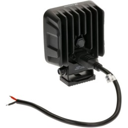 Lampă de lucru LED, 90W, 6800lm, pătrat, 12/24V, alb, 108x120.7x52.7mm mufă Deutsch, flux, 18 LED-uri