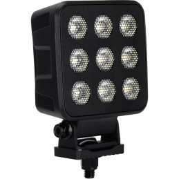 Lampă de lucru LED, 90W, 6800lm, pătrat, 12/24V, alb, 108x120.7x52.7mm mufă Deutsch, flux, 18 LED-uri