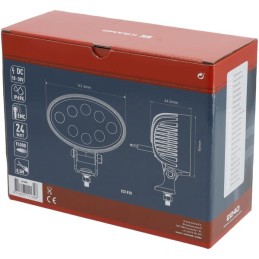 Lampă de lucru LED 24W 2240lm ovală 10/30V 141,5x64,5x90mm tip flood 8 LED-uri Kramp