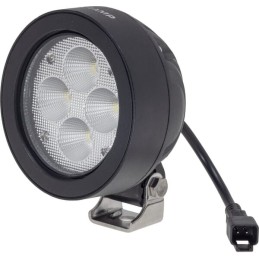Lumină de lucru LED, 40W, 4500lm, rotundă, albă, 110x93x145mm, Wide flood, 4 LED-uri, Kramp