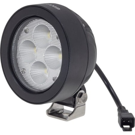 Lumină de lucru LED, 40W, 4500lm, rotundă, albă, 110x93x145mm, Wide flood, 4 LED-uri, Kramp
