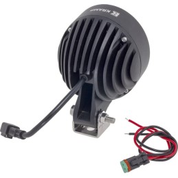 Lumină de lucru LED, 40W, 4500lm, rotundă, albă, 110x93x145mm, Wide flood, 4 LED-uri, Kramp