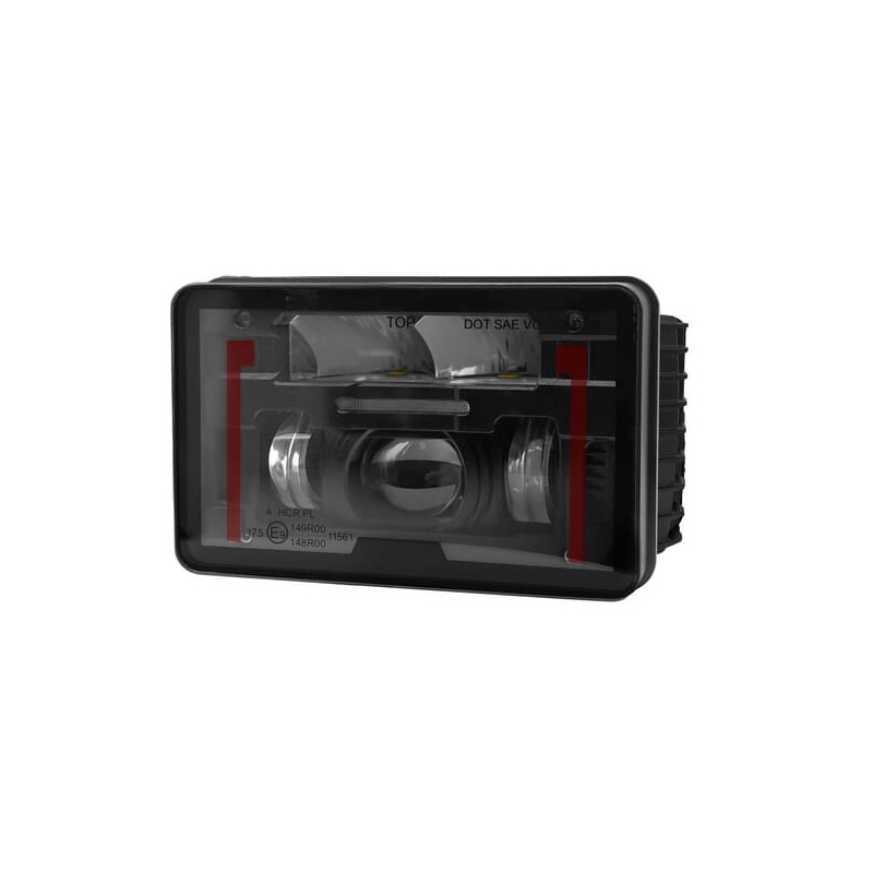 Far LED 23/45W, dreptunghiular, 12-24V, 168x107x82mm, fază lungă