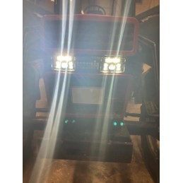 Far LED 23/45W, dreptunghiular, 12-24V, 168x107x82mm, fază lungă