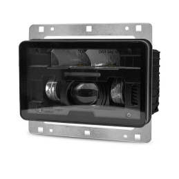 Far LED 23/45W, dreptunghiular, 12-24V, 168x107x82mm, fază lungă