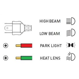Far LED 23/45W, dreptunghiular, 12-24V, 168x107x82mm, fază lungă
