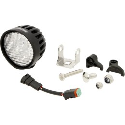 Lampă de lucru LED 40W 4000lm rotundă albă 10/30V 84x126x71,8mm mufă AMP 4 LED-uri 360° Kramp