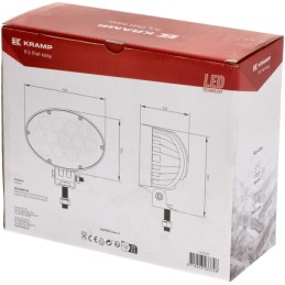 Lampă de lucru LED 65W 5200lm ovală Kramp