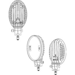 Lampă de lucru cu LED 24W 2240lm ovală flux Kramp