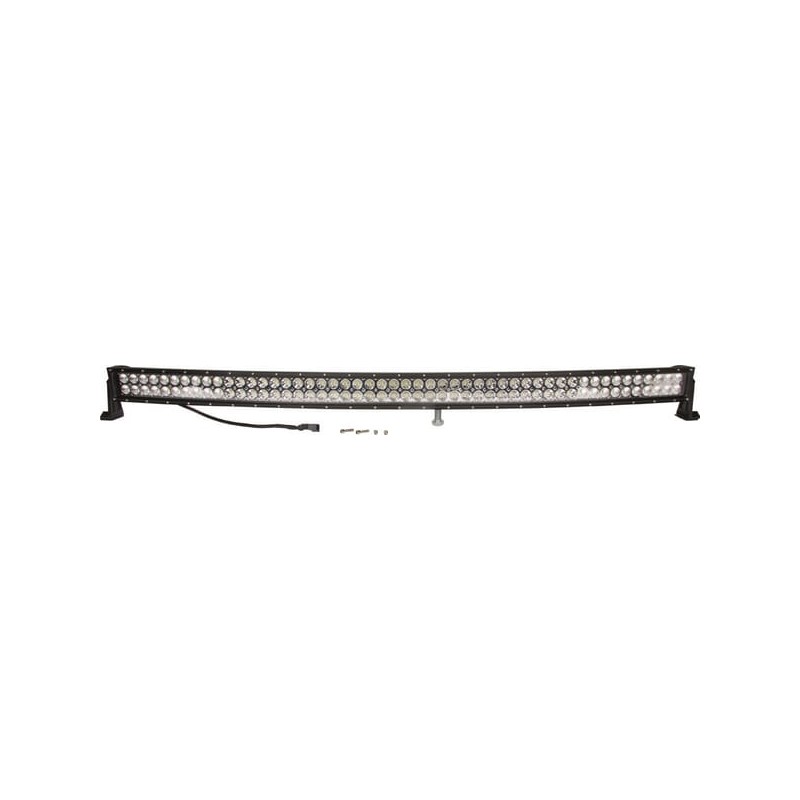 Bară lumini de lucru LED 300W 25500lm dreptunghiulară 12/24V albă 1371,6x79,5mm mufă Deutsch combo curbată 100 LED-uri Kramp