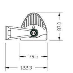Bară lumini de lucru LED 300W 25500lm dreptunghiulară 12/24V albă 1371,6x79,5mm mufă Deutsch combo curbată 100 LED-uri Kramp