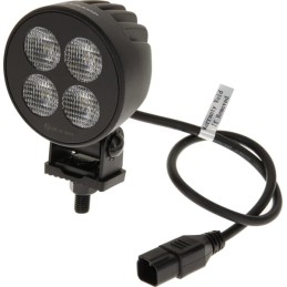 Lampă de lucru LED, 24W, 2556lm, rotund, 12/24V, alb, 83.9x99.5x59mm mufă Deutsch, flux, 4 LED-uri