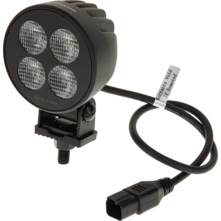 Lampă de lucru LED, 24W, 2556lm, rotund, 12/24V, alb, 83.9x99.5x59mm mufă Deutsch, flux, 4 LED-uri