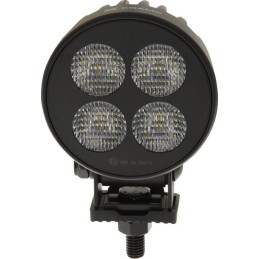 Lampă de lucru LED, 24W, 2556lm, rotund, 12/24V, alb, 83.9x99.5x59mm mufă Deutsch, flux, 4 LED-uri