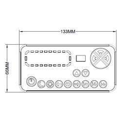 Lampă LED tip bară, 100/200W, 12-24V, chihlimbar, cu șurub, 767x89x280 mm TA2