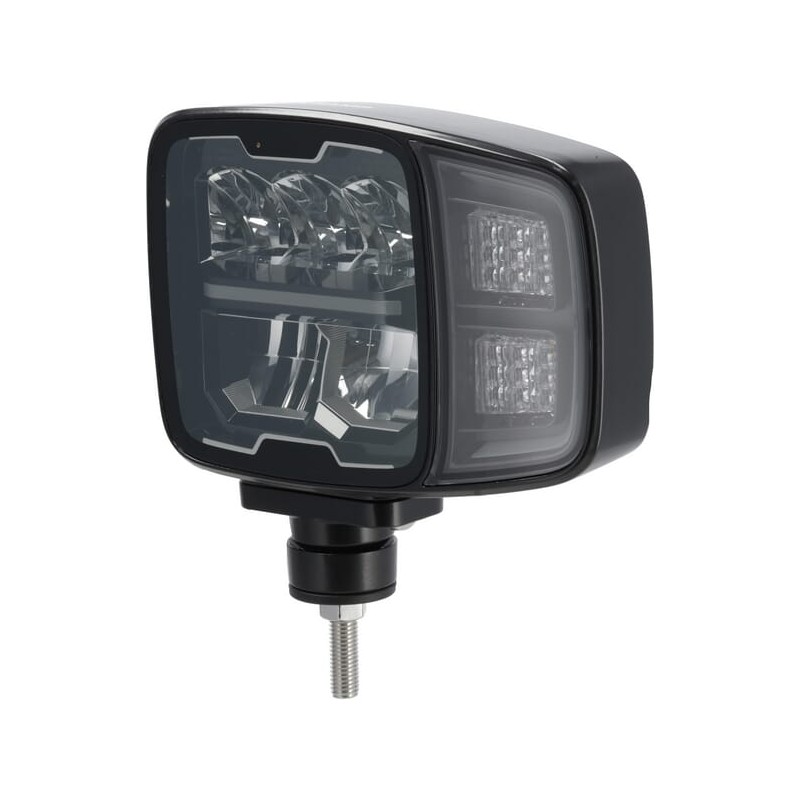 Far LED, dreptunghiular, 12/24V, 220x197.2x80.5mm, încălzit, fază lungă/fază scurtă, anti-zăpadă, stânga