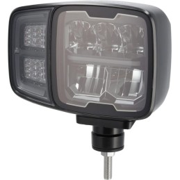 Far LED, dreptunghiular, 12/24V, 220x197.2x80.5mm, încălzit, fază lungă/fază scurtă, anti-zăpadă, dreapta