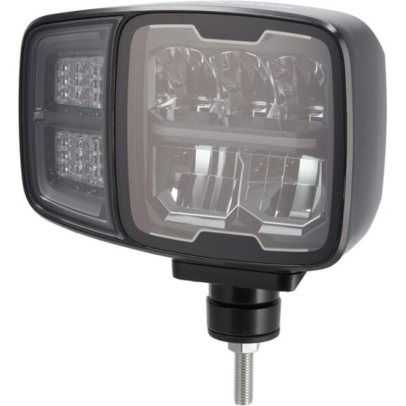 Far LED, dreptunghiular, 12/24V, 220x197.2x80.5mm, încălzit, fază lungă/fază scurtă, anti-zăpadă, dreapta