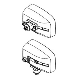 Far LED, dreptunghiular, 12/24V, 220x197.2x80.5mm, încălzit, fază lungă/fază scurtă, anti-zăpadă, dreapta
