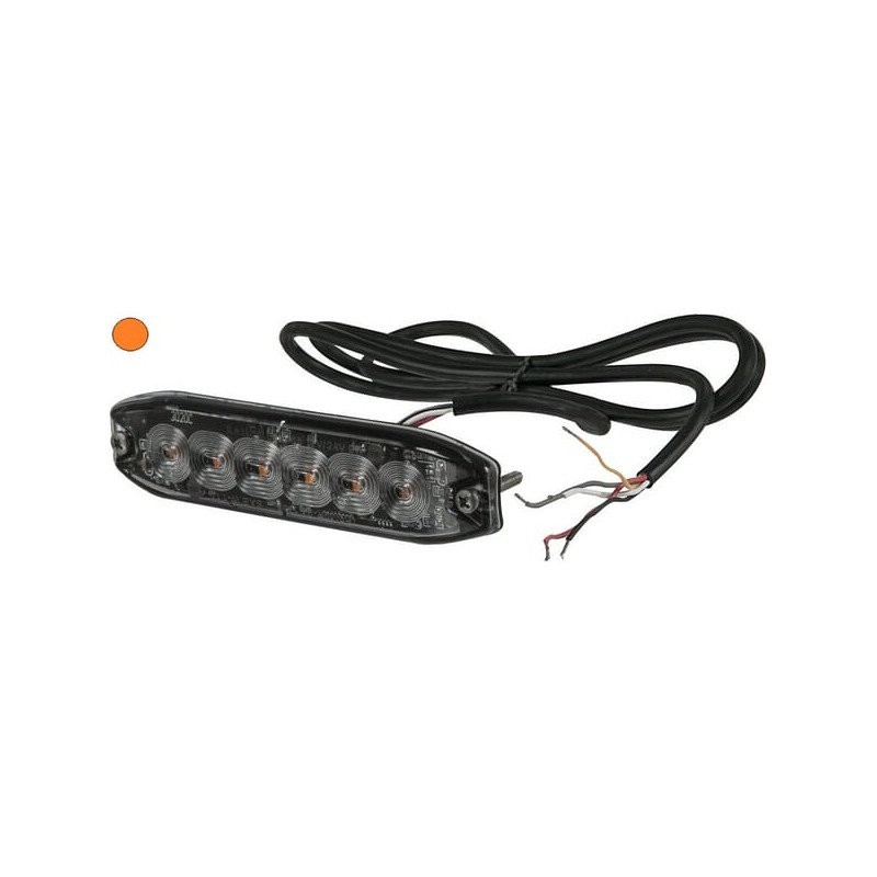 Lamp? de avertizare intermitent? galben? 6 LED-uri