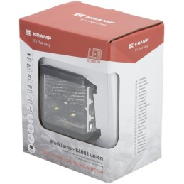Lampă de lucru LED, 70W, 3100 lm, pătrat, 12/24V, alb/portocaliu, 53.7x75.5x32.3mm mufă Deutsch, Flood, 10LED-uri