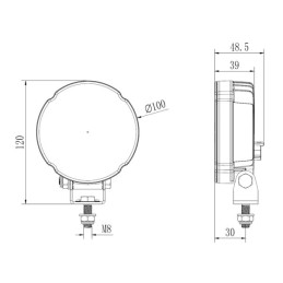 Lampă de lucru LED, 27W, 3420lm