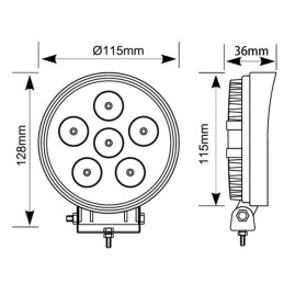 Lampă de lucru LED, 27W, 3420lm
