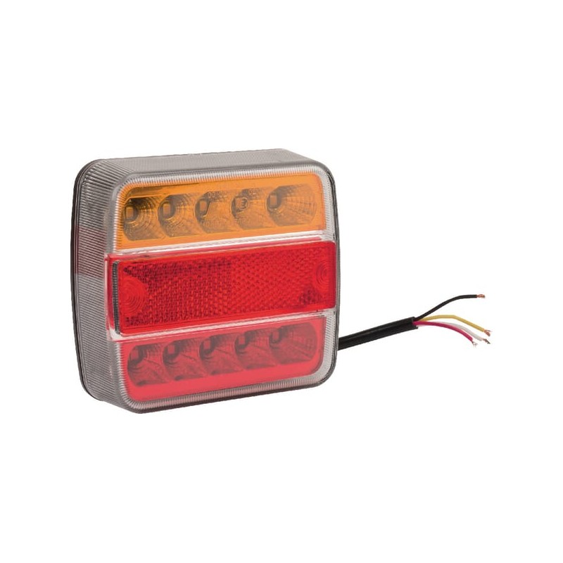 Lampă spate LED, pătrată, 12/24V, 100x40x100mm